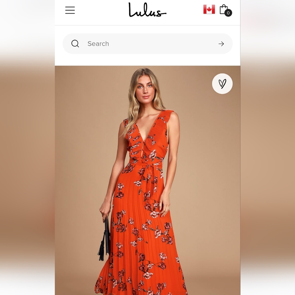 Orange Lulus dress